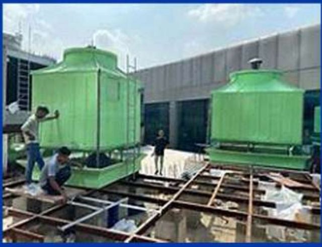 Cooling tower erection — Sri Lanka projects